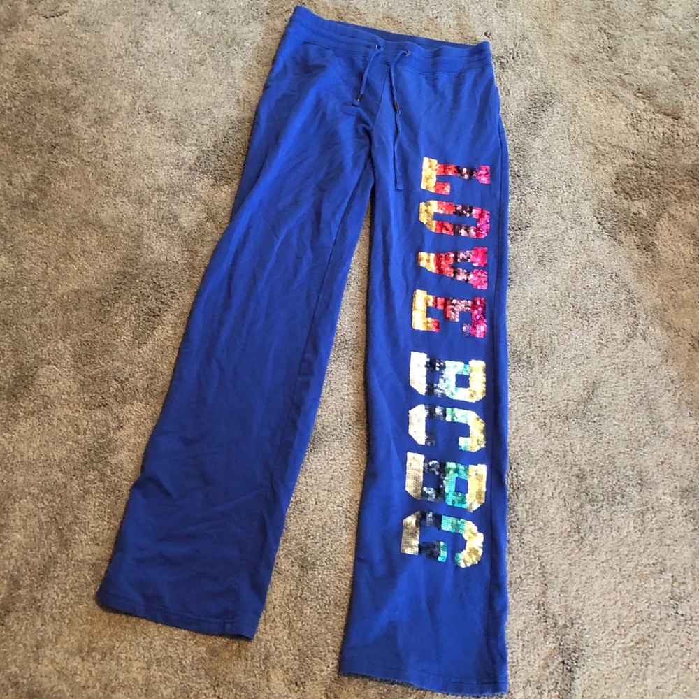 BCBG Blue Sweat Pants Size M
